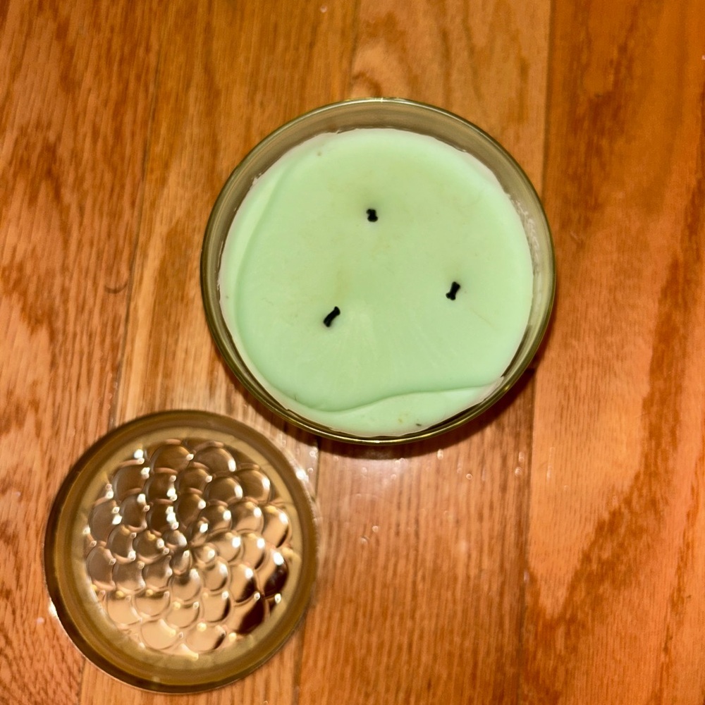 BBW Lemon Mint Tea 3-wick Candle - Picture 5 of 6